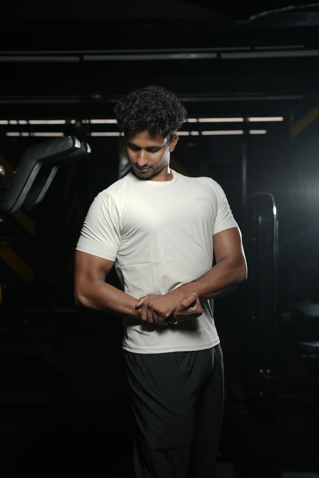 Core-Flex Performance Tee – Bone White