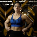 Urban Camo Cobalt Bra