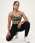 Urban Camo Cobalt Bra - Light Green